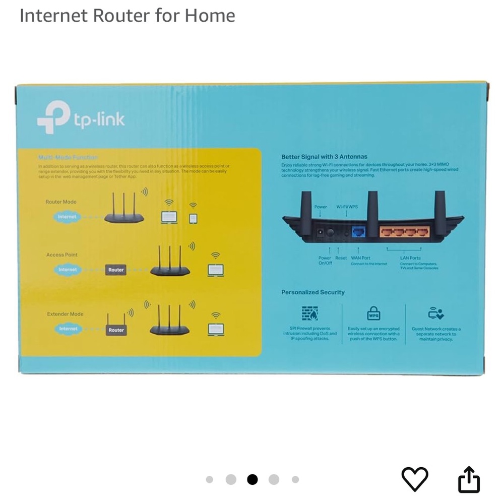 TP-Link Black Wireless N Router - Picture 3 of 5